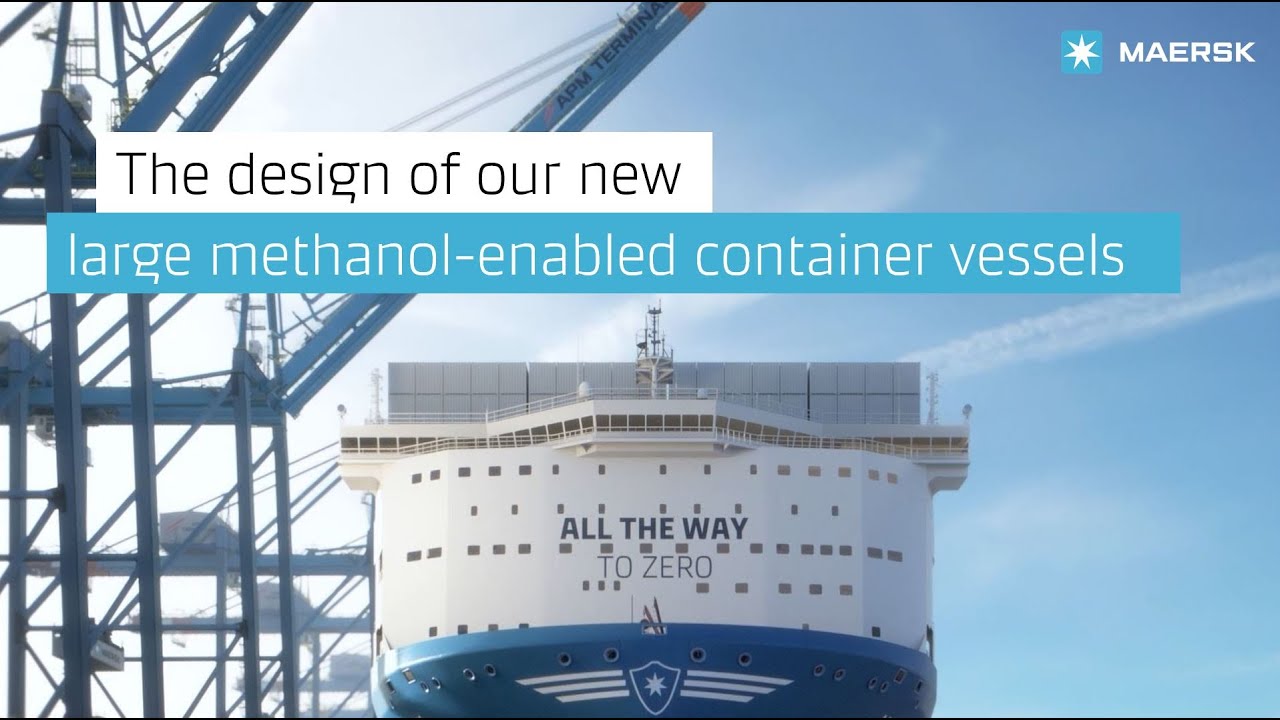 Kristian Agdrup explaining the design of our large methanol-enabled container vessels