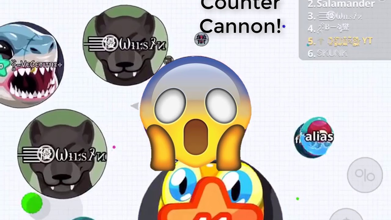FAN DOES A COUNTER-CANNON!?! (1/2) | Agar.io Mobile | Agar.io Baits | PACK-Agar.io