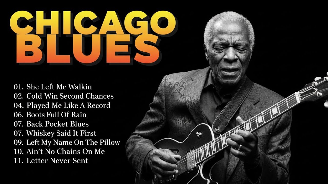 Smooth Chicago Blues for Night | Emotional Guitar Sound