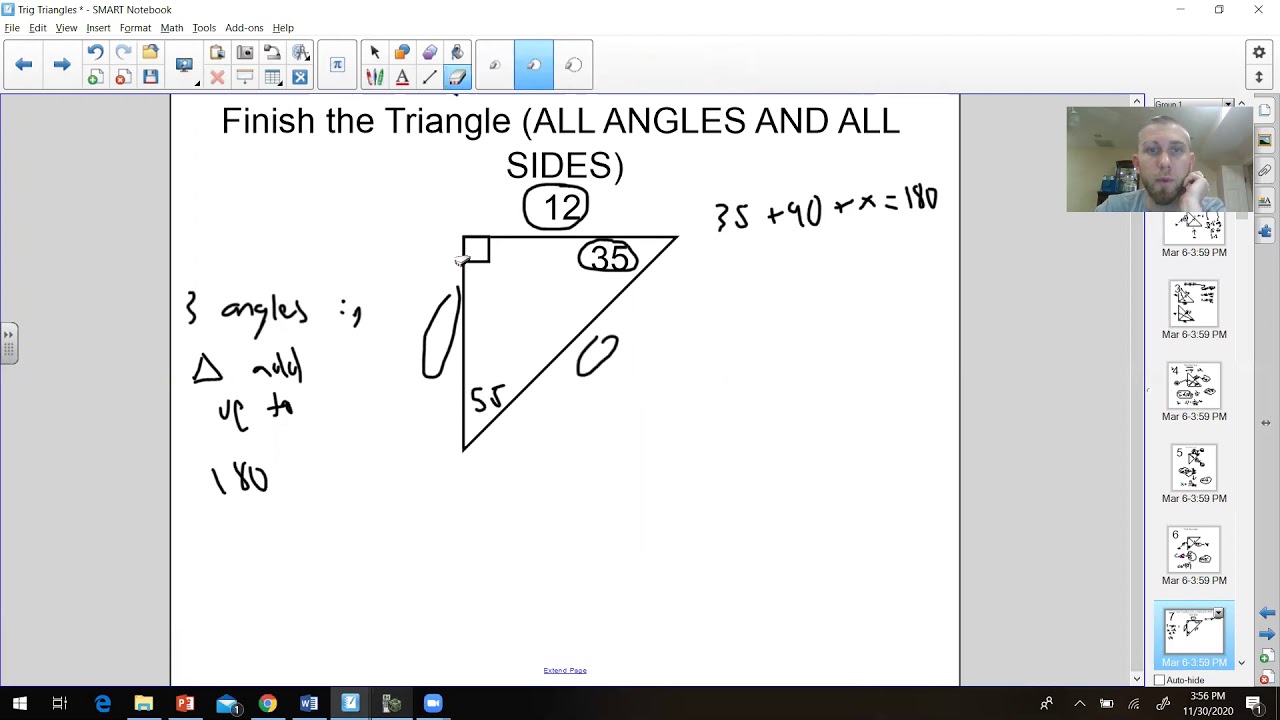 SOHCAHTOA - Finding missing angle and completing a Triangle