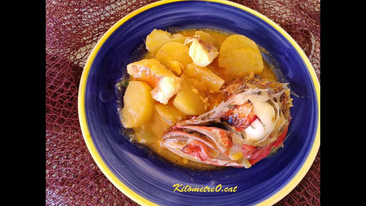 Suquet de cabracho guisado con patatas / Receta marinera de pescado