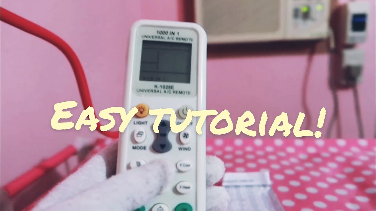 How to set up Universal Remote Control K-1028E with your Air Conditioner unit