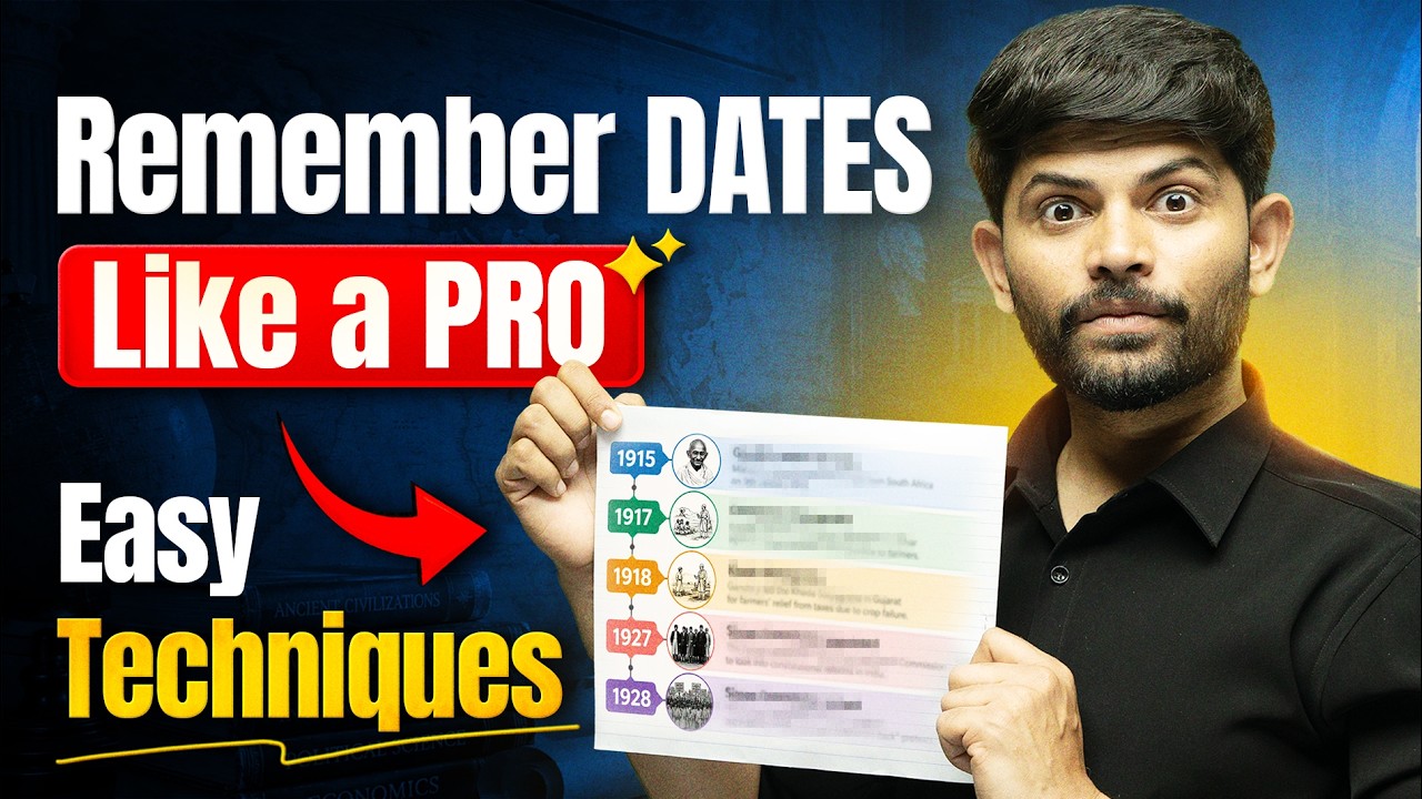 How to Remember History Dates & Years! New Technique for Class 9 & 10