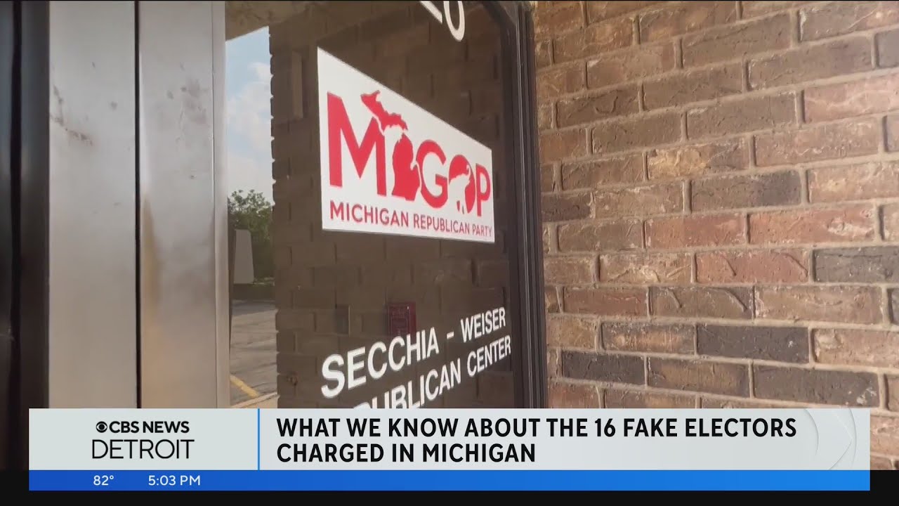 Political parties react after Michigan attorney general charges 16 Republicans with elector fraud