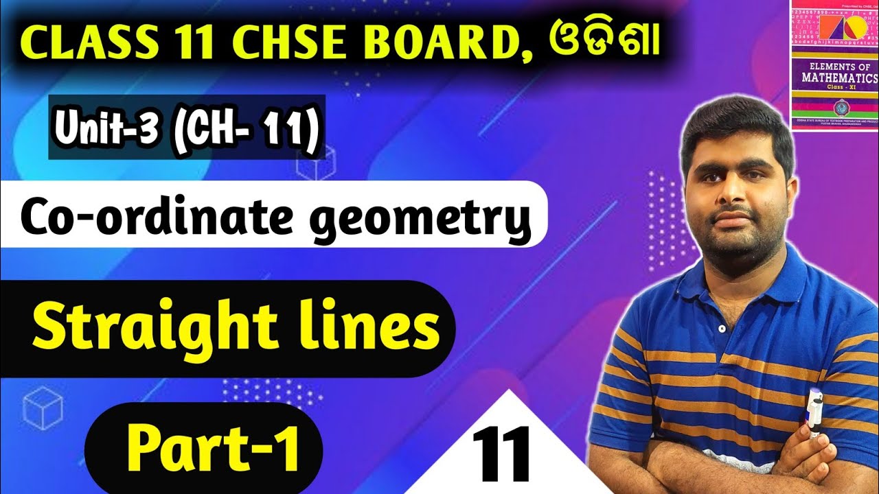 straight line class 11 math | locus , slope-intercept form | chse odisha | elements of mathematics |