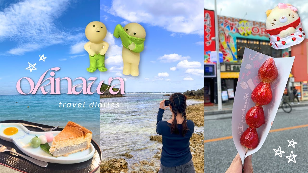 OKINAWA VLOG 🍡🍙 | churaumi aquarium, smiski unboxing, what to eat, cute haul