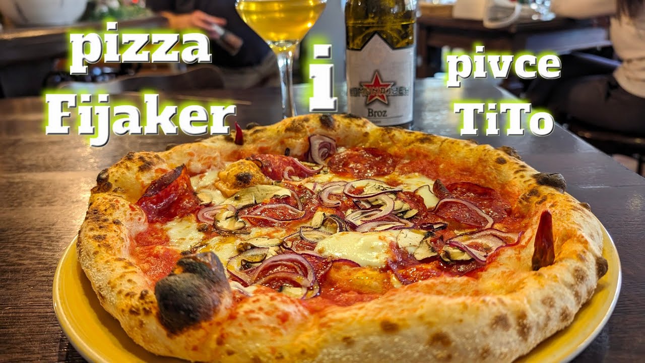 PROBAJTE laganu Pizza FIJAKER i PIVO od Tita Komunajzera #bled #restaurant #restoran #drink