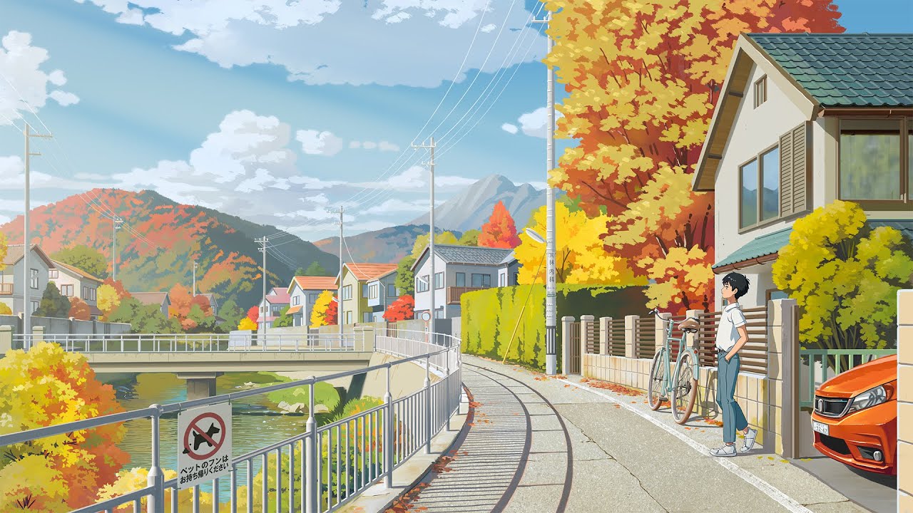 as autumn falls. 🍂 anime lofi mix