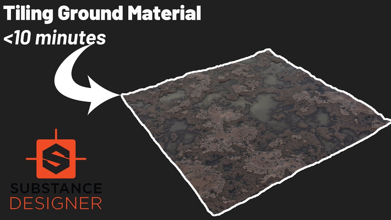 How to create a Muddy/ dirt Ground Material - Substance Designer (With Water Pockets) Super Easy!!!
