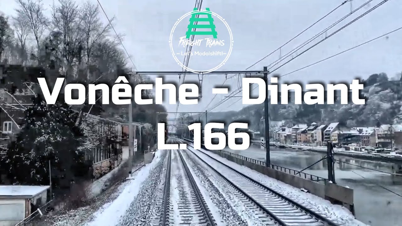 Petite balade entre Vonêche et Dinant sur la L166 enneigée