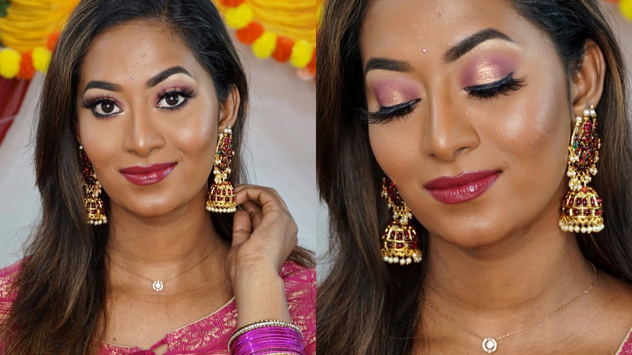 DIWALI Makeup Tutorial - ROSE GOLD INDIAN GLAM ✨