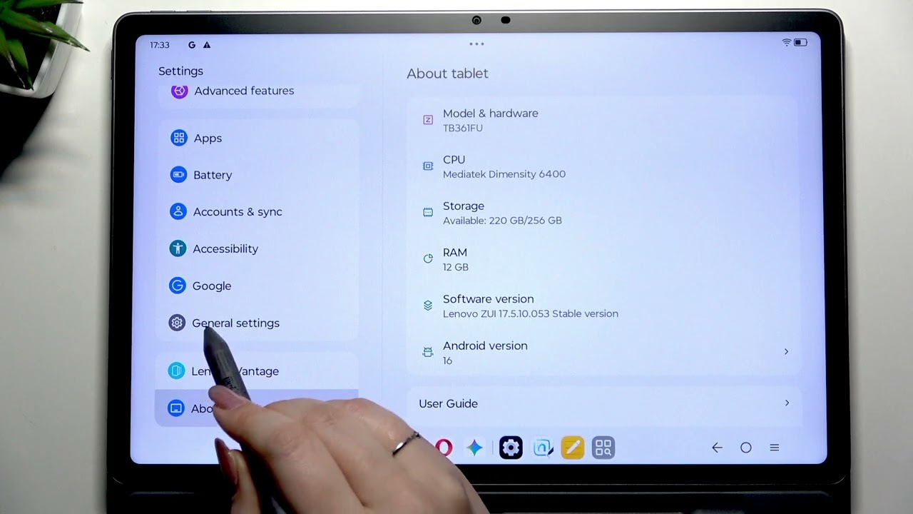 Как установить время отключения экрана на LENOVO Idea Tab Plus 12.1 Matte Edition