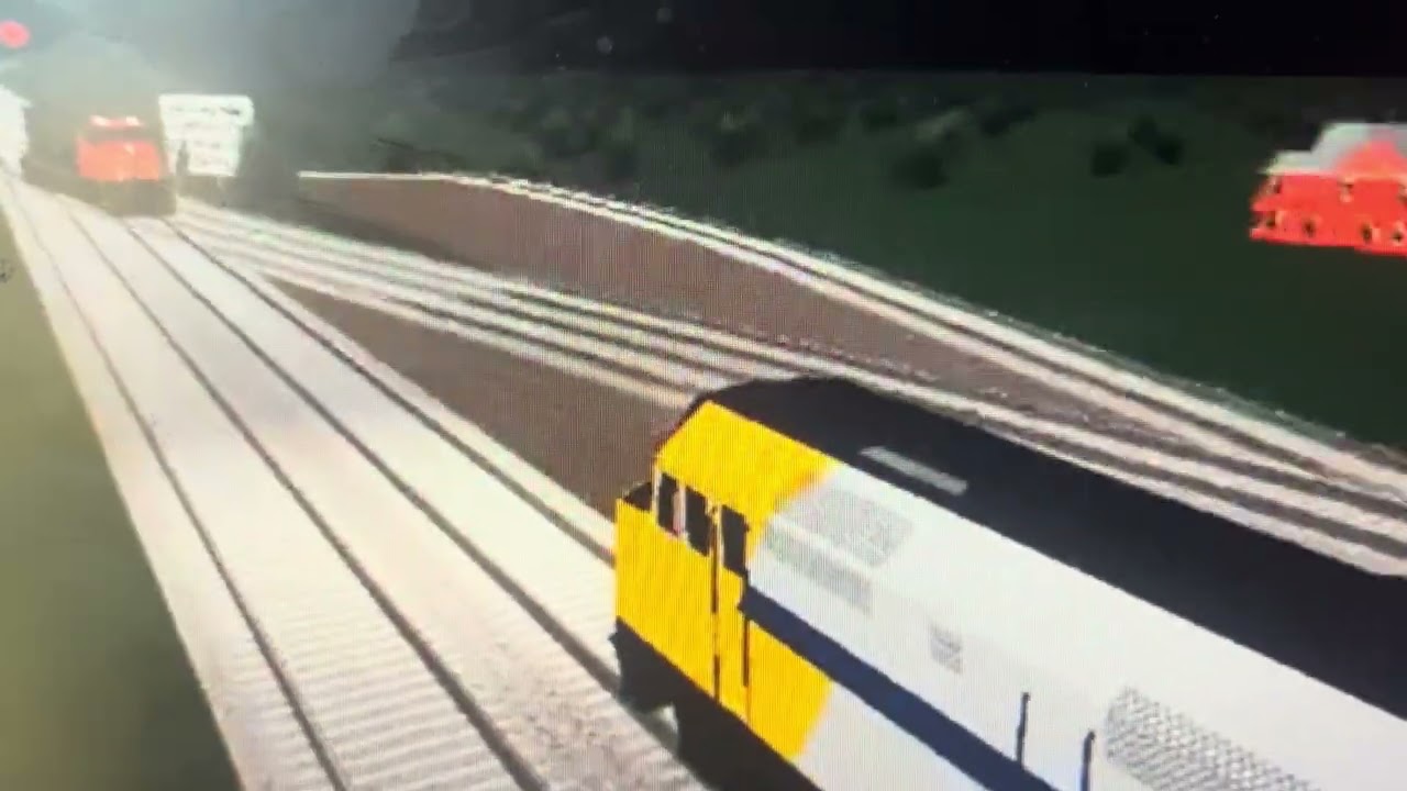 yellow bolt crashes into grain express.