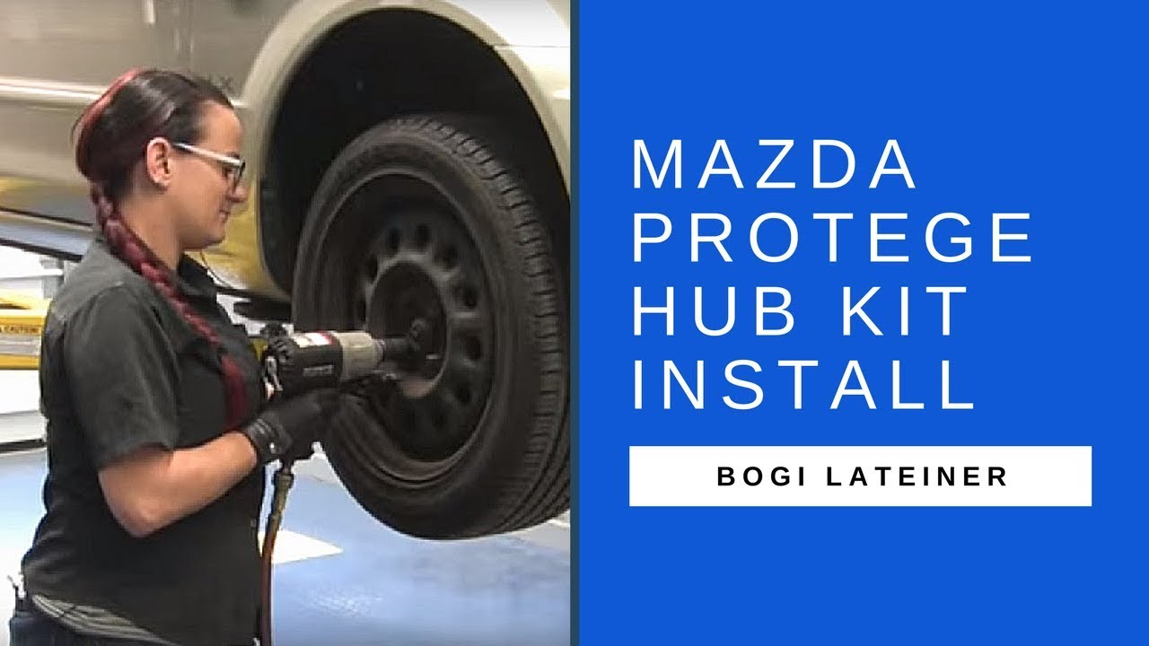SKF hub kit install on Mazda Protegé