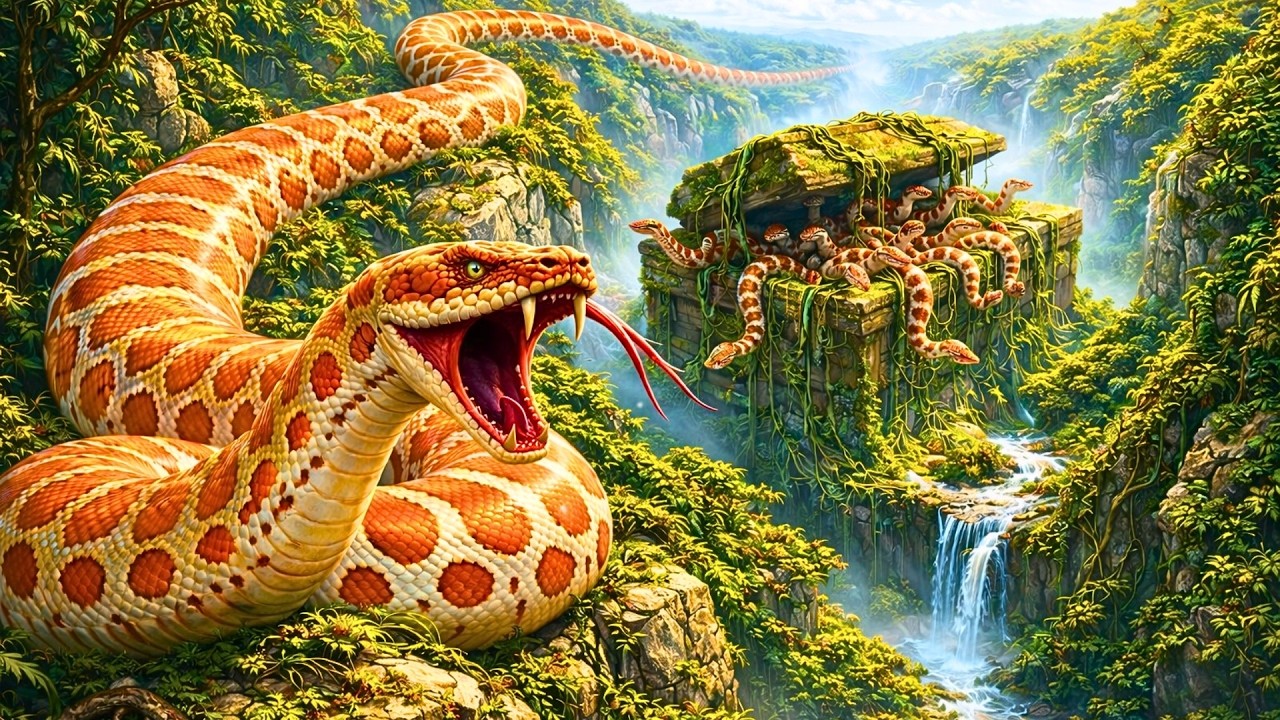 Titanoboa vs Prehistoric Humans – Survival Battle to Protect the Herd