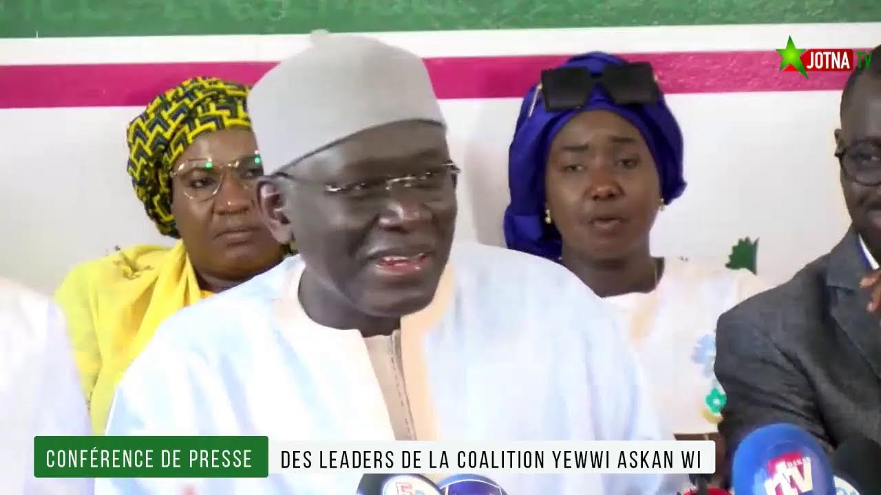 Conf&eacute;rence de presse des leaders de la coalition Yewwi Askan Wi
