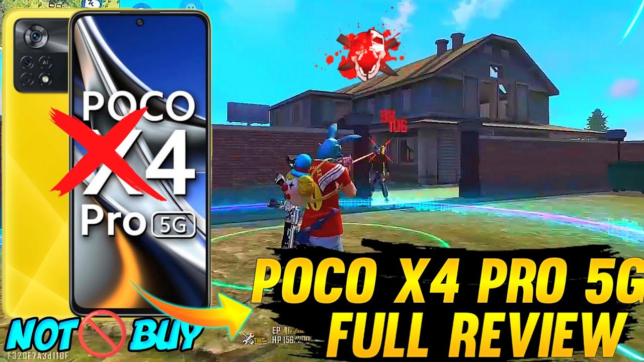 Poco x4 Pro 5g Free fire Gameplay ||  Poco x4 Pro 5g Free fire test || Gaming Test Full Review