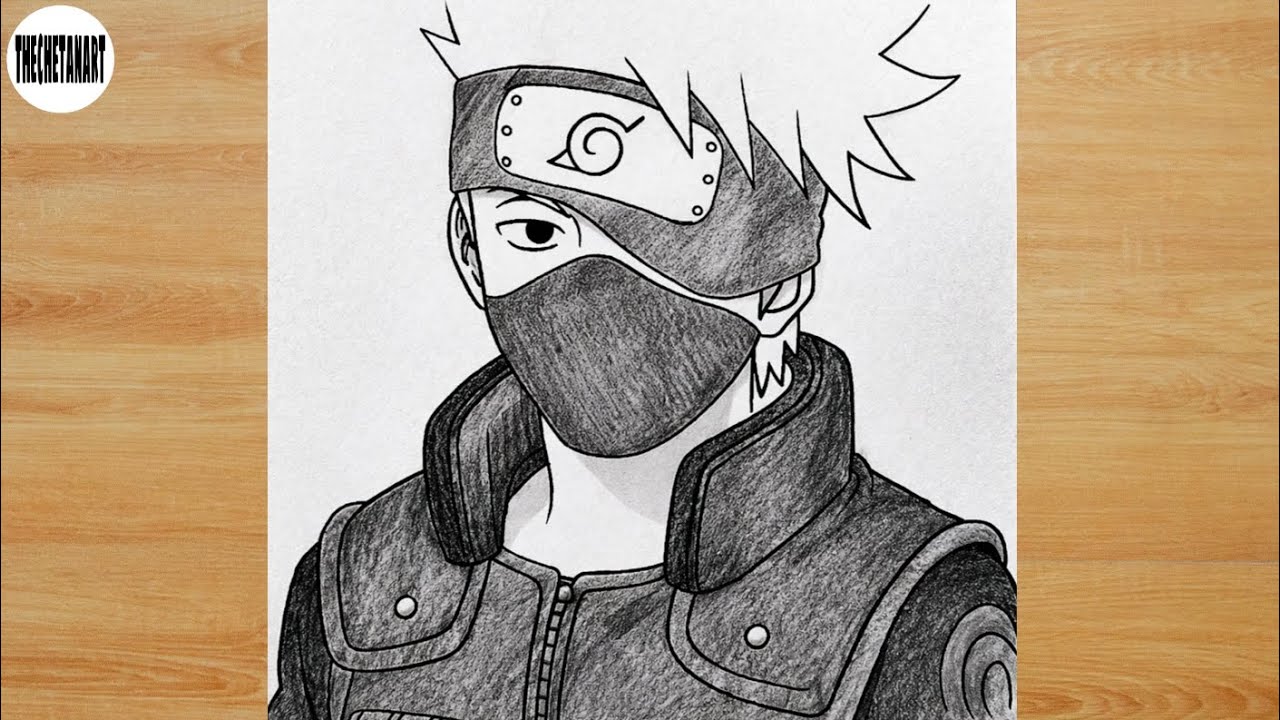 How to Draw Kakashi Hatake Step by Step 🔥 | Easy Anime Drawing Tutorial