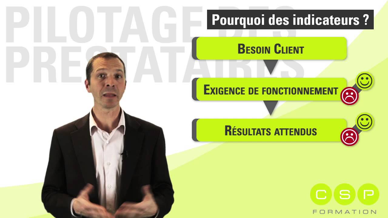 Des indicateurs, pourquoi ? - Vidéo Minute Pilotage des prestataires 03-09