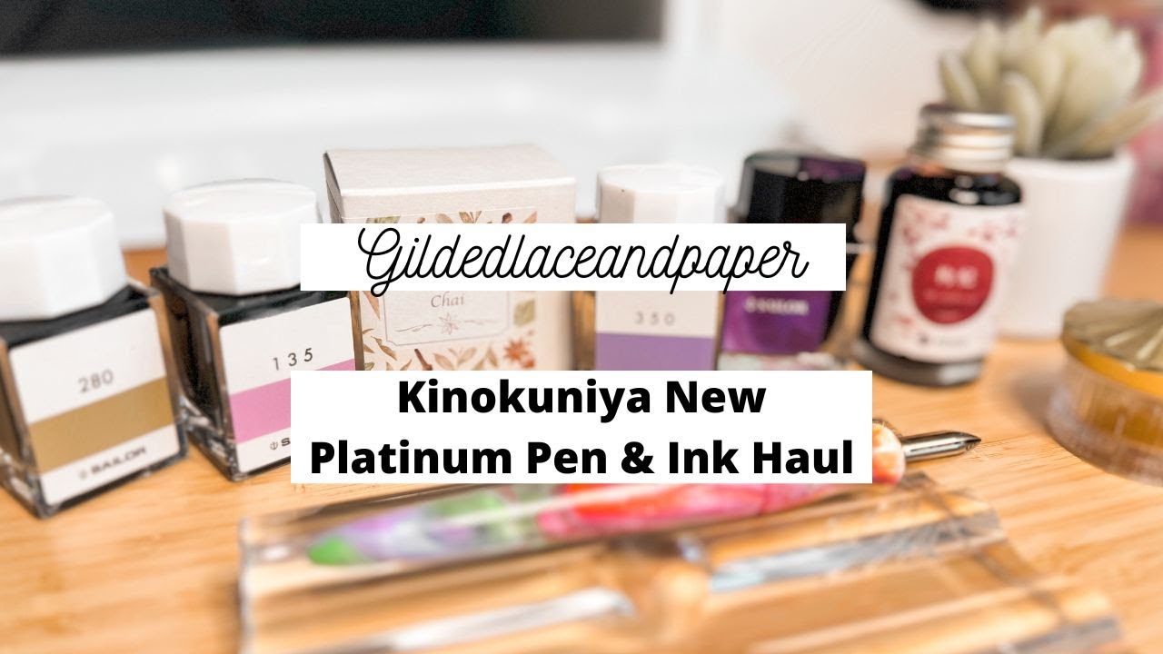 Kinokuniya Haul | Platinum Chai Tea & Ink Swatching