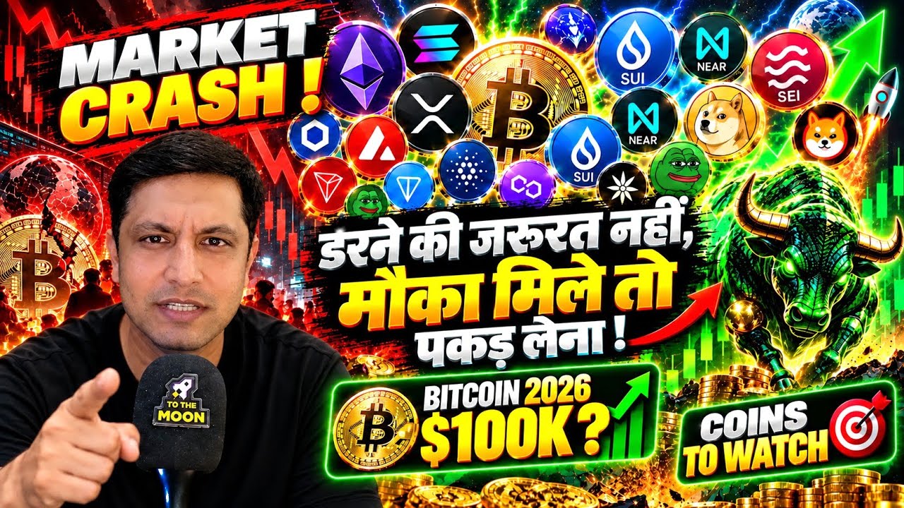 🟢 मौका मिले तो पकड़ लेना ! क्या डरने की ज़रूरत ? CRYPTO BULL RUN ? BITCOIN 2026 $100K ALTCOIN SEASON ?