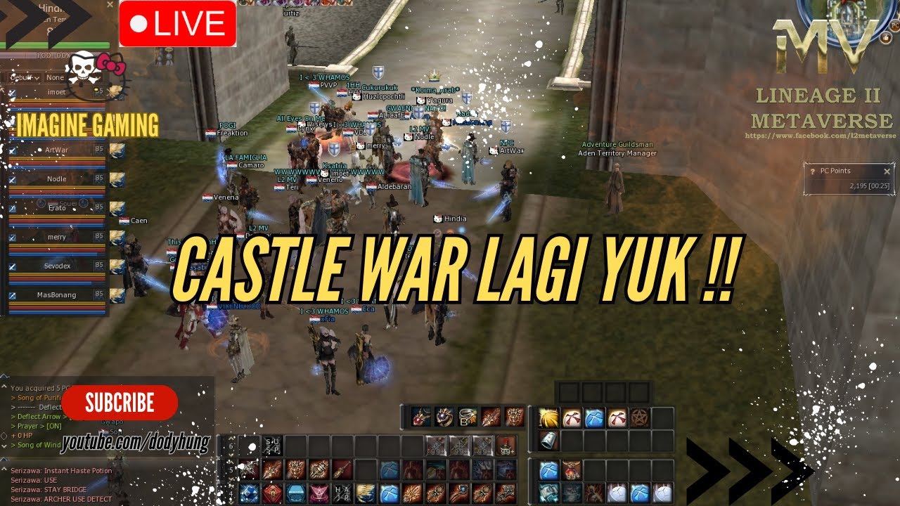 🔴 [LIVE] LINEAGE 2 METAVERSE INDONESIA CASTLE SIEGE! #22 GODSAINT CLAN