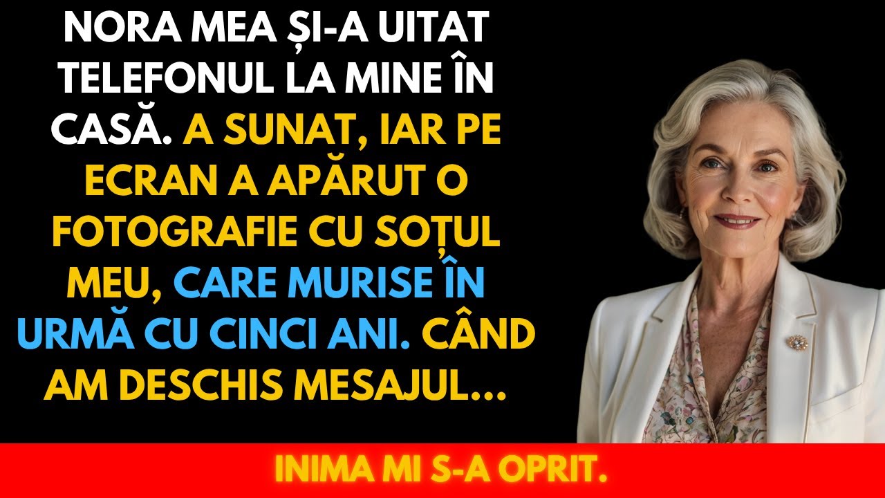 Nora mea a primit un apel, iar pe ecran era fotografia soțului meu… mort de ani de zile.