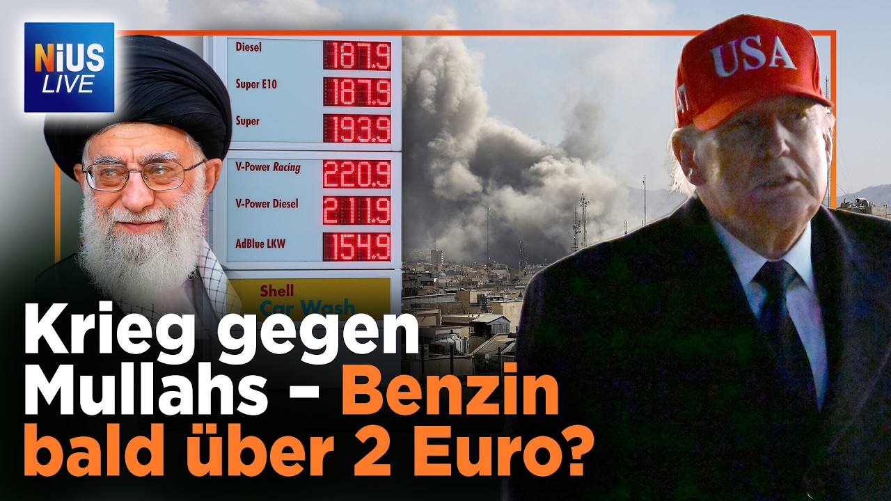Iran: Trump startet „Gewaltiger Zorn“ – Ölkrise in Deutschland? | NIUS Live vom 02.03.2026