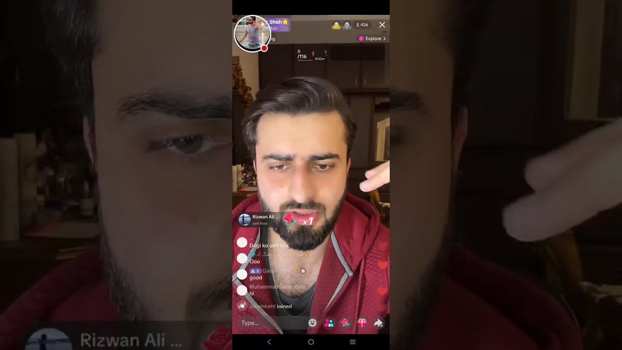 Haider Shah live on TikTok Rajab family Haider Shah TikTok live braod.03/03/2026