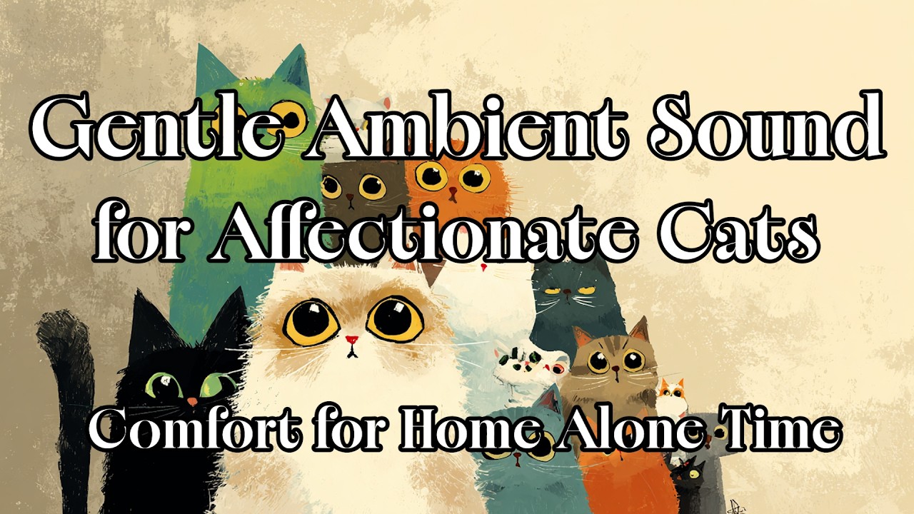Gentle Ambient Sound for Affectionate Cats | Comfort for Home Alone Time