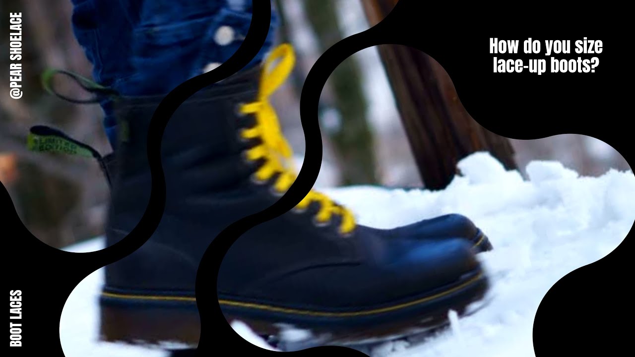 How do you size lace up boots? #PearShoelace #educational #sneakerhead #sneakers #shoelace #kids