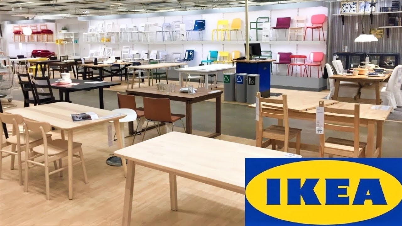 IKEA KITCHEN DINING ROOM FURNITURE ARMCHAIRS CHAIRS TABLES SHOP WITH ME SHOPPING STORE WALK THROUGH