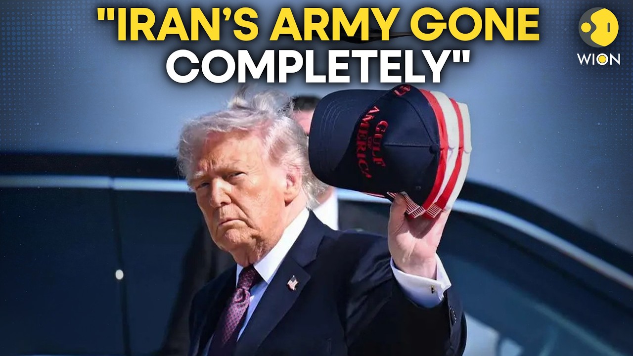 US-Iran War: Trump Says Iran’s Military ‘Gone,’ Claims 32 Ships ‘At Bottom of Ocean’ |WION Originals