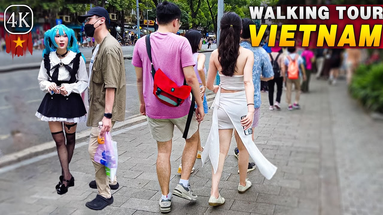 [4K] Hanoi Vietnam Walking Street 🔥 Relaxing Walks At Ho Guom, HANOI 🍃 Vietnam Walking Street 2024