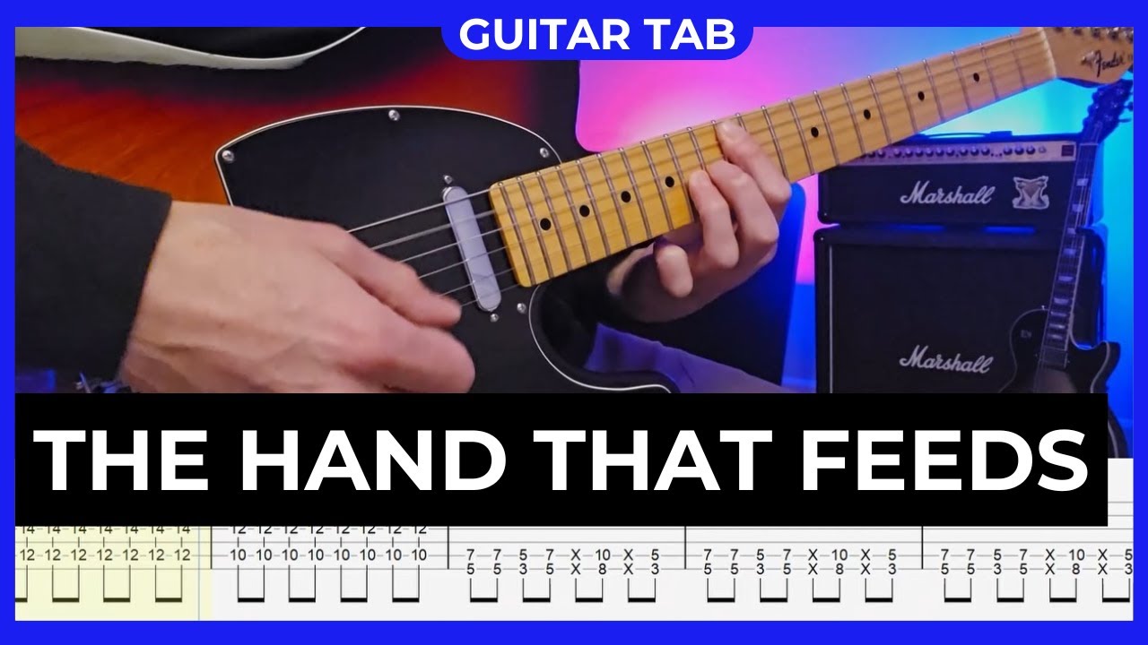 NINE INCH NAILS - The Hand That Feeds - Guitar Cover with Guitar Tabs