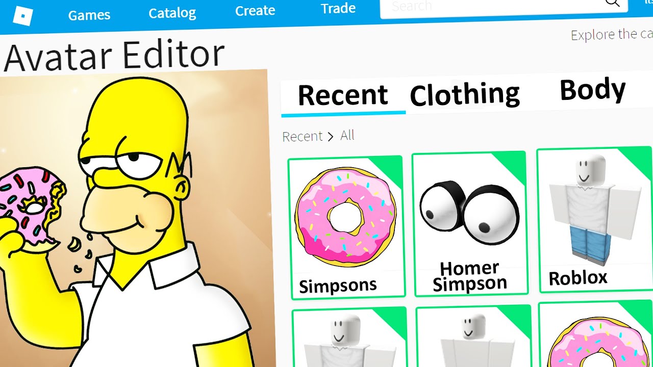 MAKING HOMER SIMPSON a ROBLOX ACCOUNT