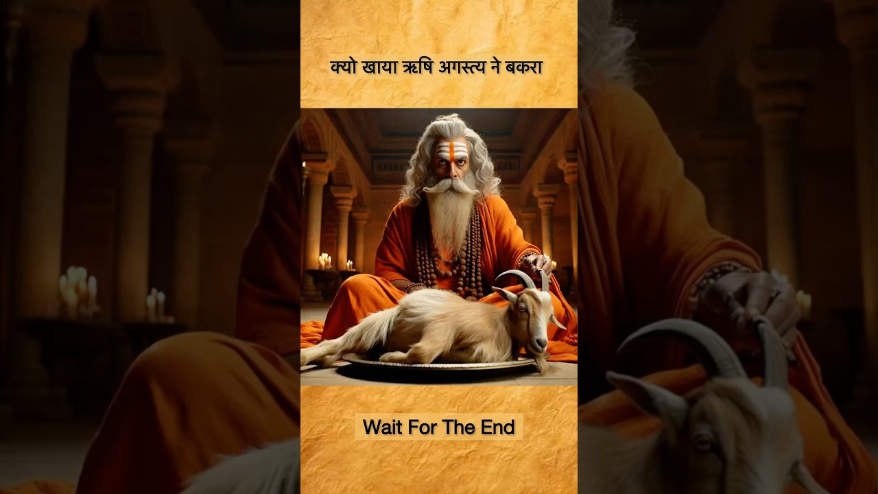 Why Rishi Agastya Eat Goat #shorts #goat #history