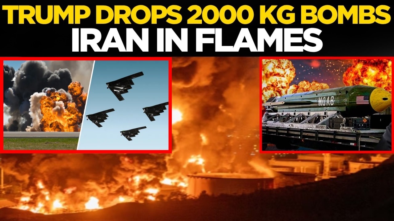 US Strikes Iran LIVE: 2,000‑Pound Bunker Buster Bombs Ignite Fierce Blasts | Trump Latest Live | US