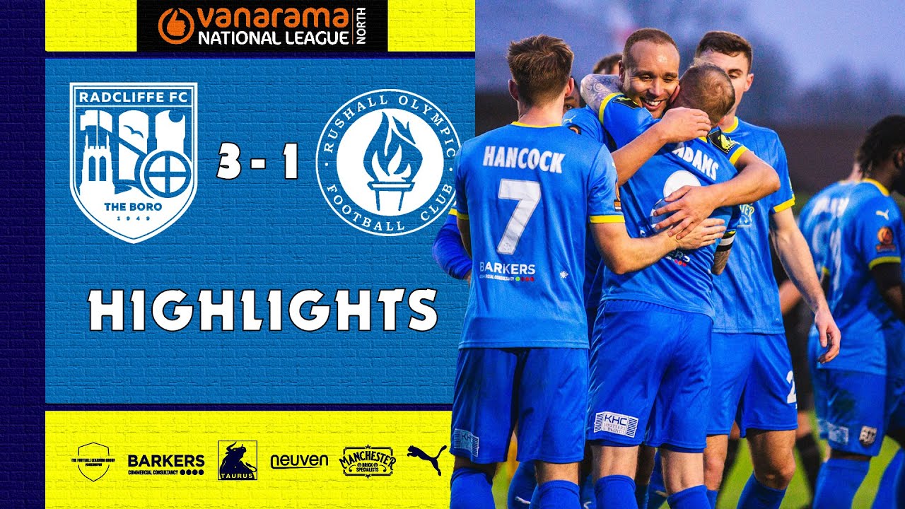 RFC | Radcliffe FC vs Rushall Olympic - Highlights