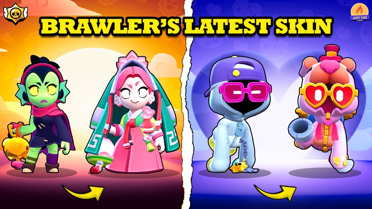 Brawl Stars | Все последние скины бойцов | Лунный лотос Уиллоу, Медведь Брэвлентайна и другие