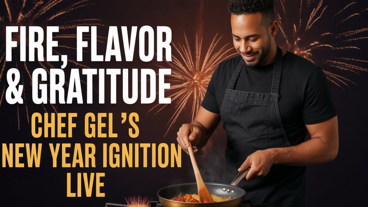 ✅Fire, Flavor & Gratitude — Chef GeL's New Year Ignition LIVE!