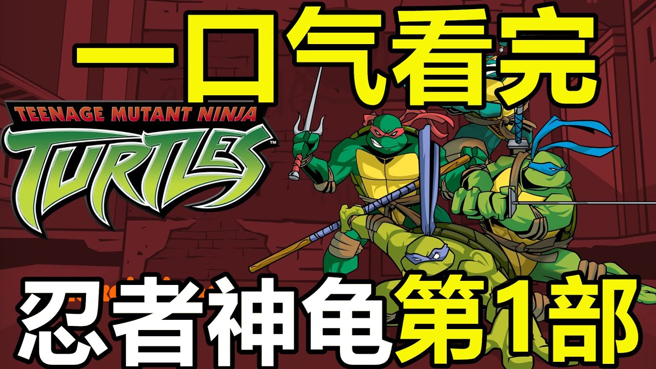 一口氣看完，忍者神龜第1部！4只烏龜變成超級忍者！