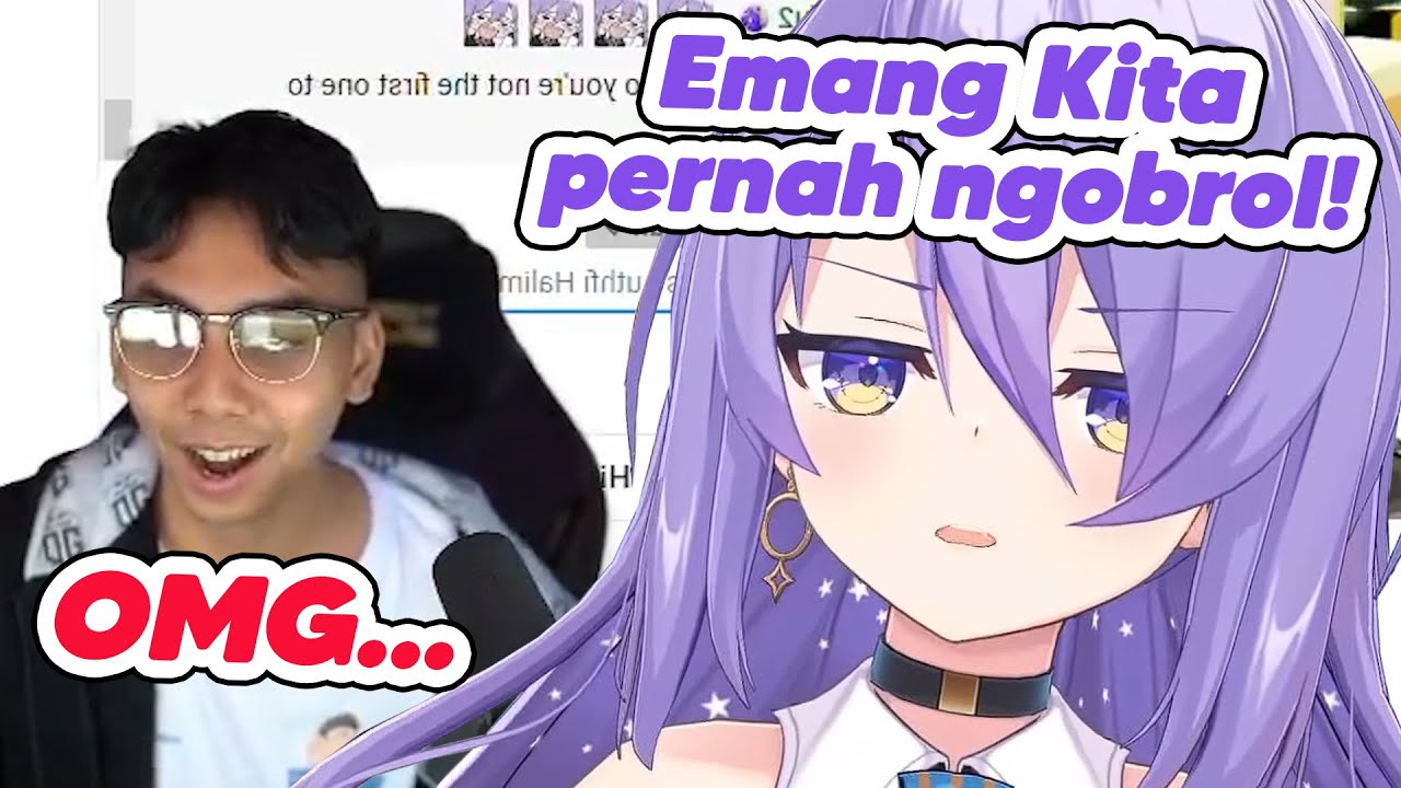 Moona yang pertama kali ngobrol sama Youtuber dan Lutfi seneng banget