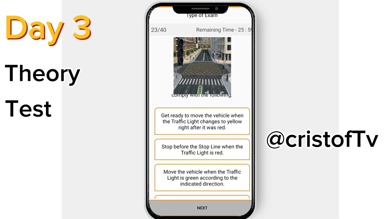 UPDATED 40 QUETIONS Signal/Theory/Computer Test with correct answers for Driving License in Qatar
