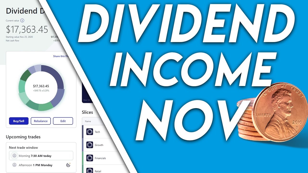November Dividend Stock Income - Best Month Yet - M1 Finance Portfolio - How Much Did I Make