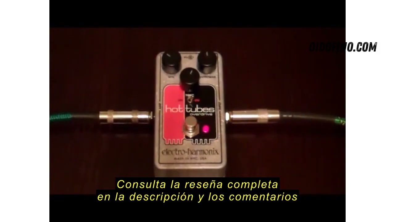 Reseña del electro-harmonix HOTTUBESNANO - Pedal de distorsión para guitarra, color plateado