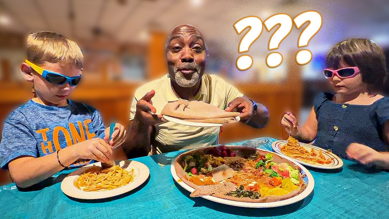 MY AMERICAN KIDS TRY ETHIOPIAN FOOD FOR THE FIRST TIME!