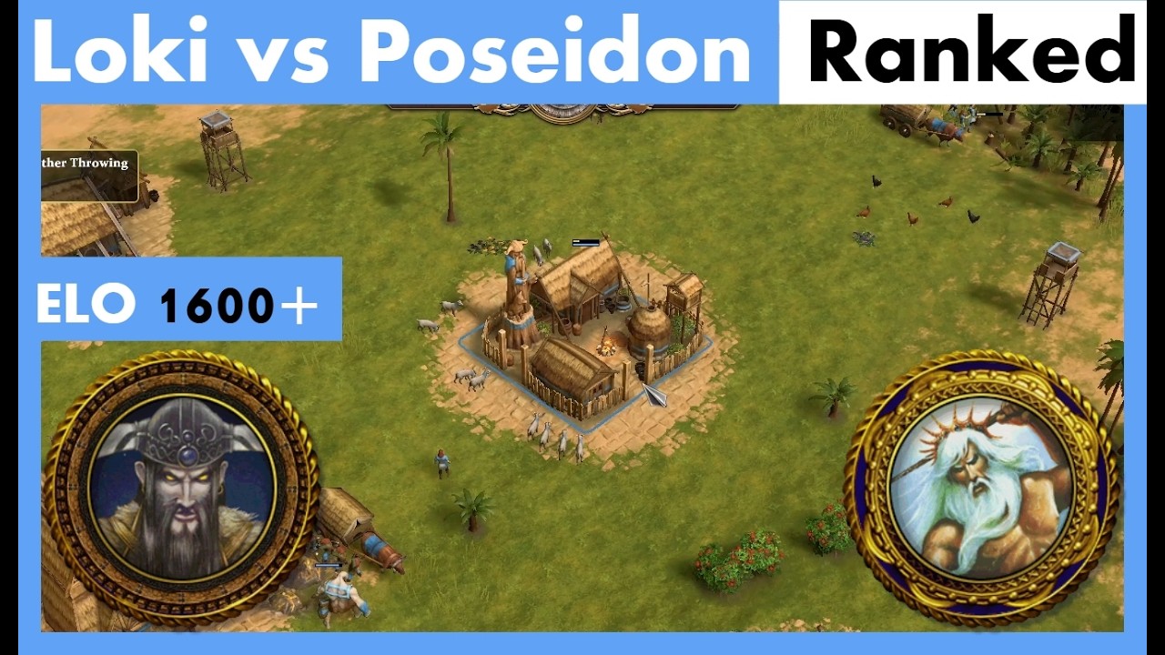 Loki vs Poseidon | 1v1 Ranked | Age of Mythology