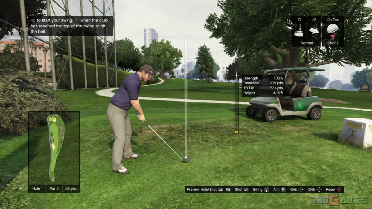 GTA V PS3 Gameplay / Walkthrough / Playthrough / 1080P Part 16 - Let's Play Golf