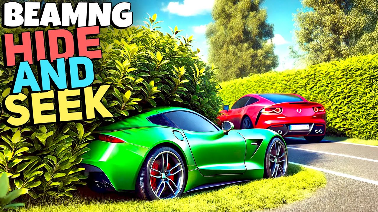 Our Cars are RANDOMIZED in BeamNG Drive Hide and Seek!!